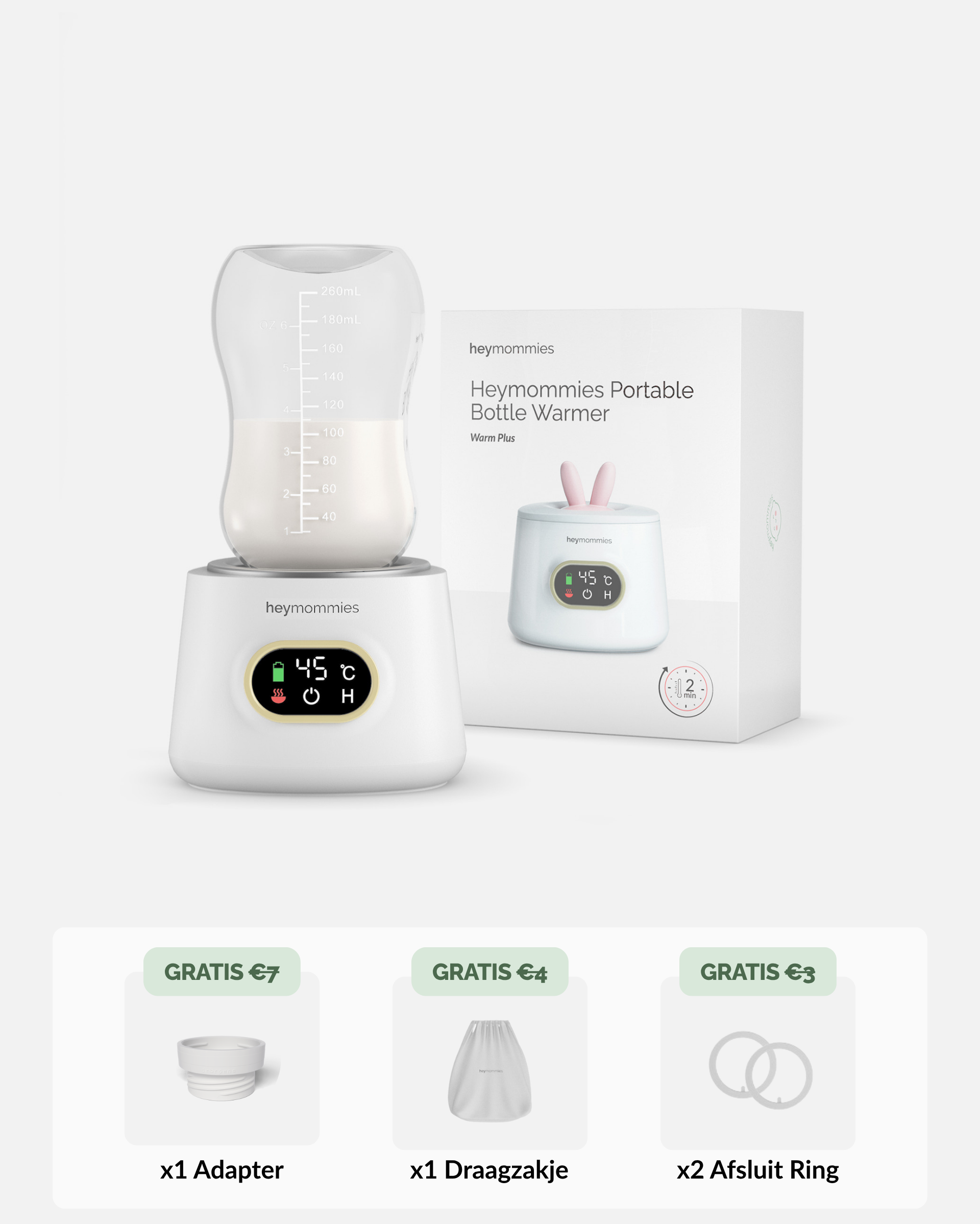 Heymommies Warm Plus Flaschenwärmer