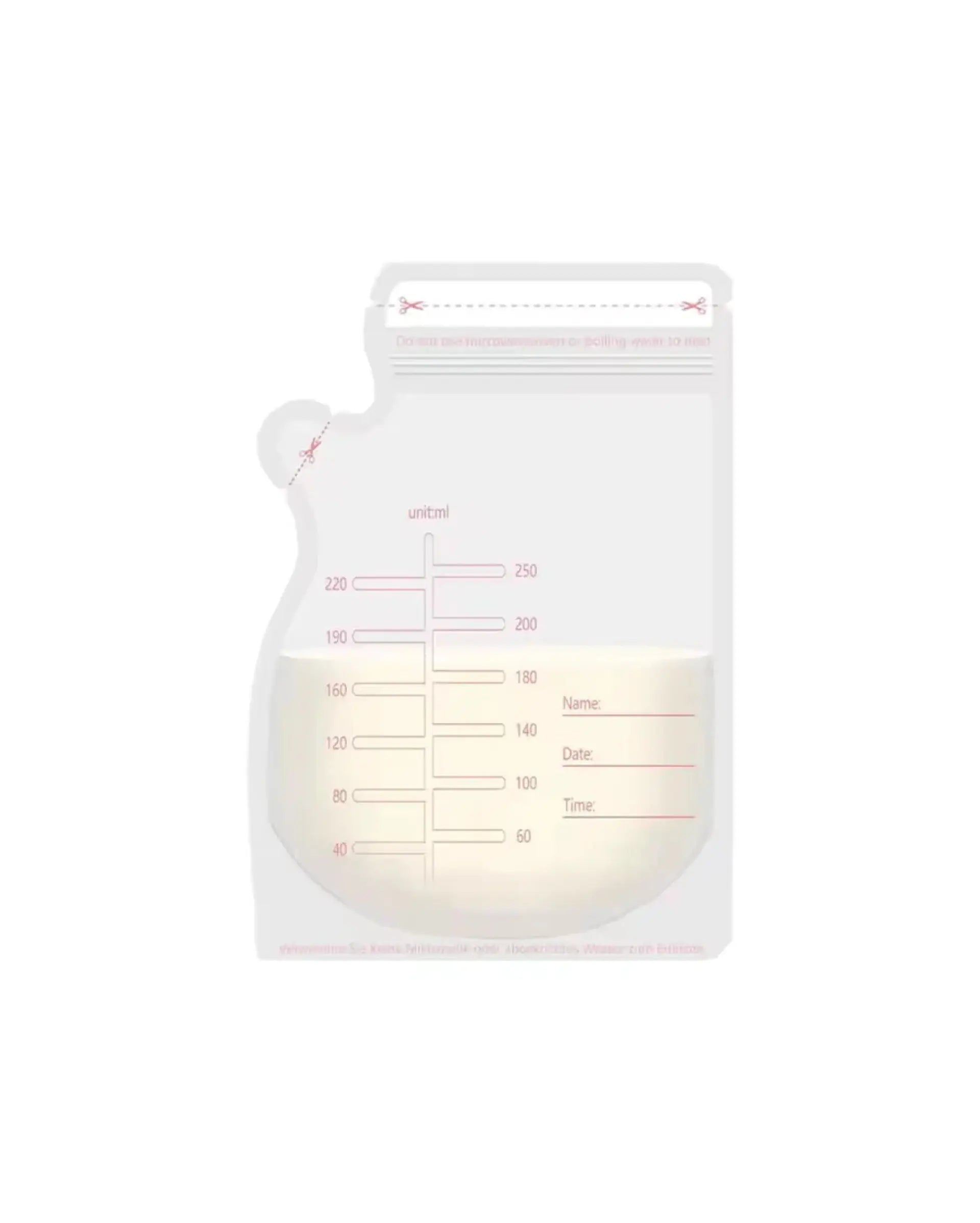 BPA-freie Milchbeutel 250ml